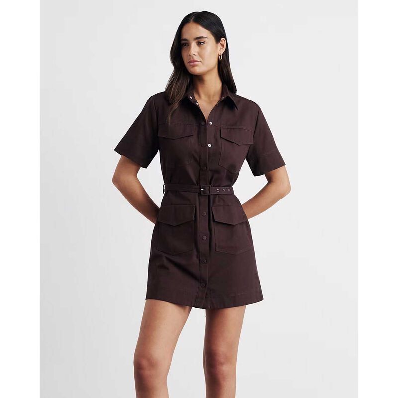JAG Canvas Contrast Shirt Dress image number 3